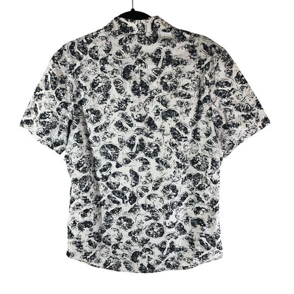 Lululemon Mens Down to the Wire Slim Fit Shirt Citrus Crush White Black L? - Picture 3 of 4